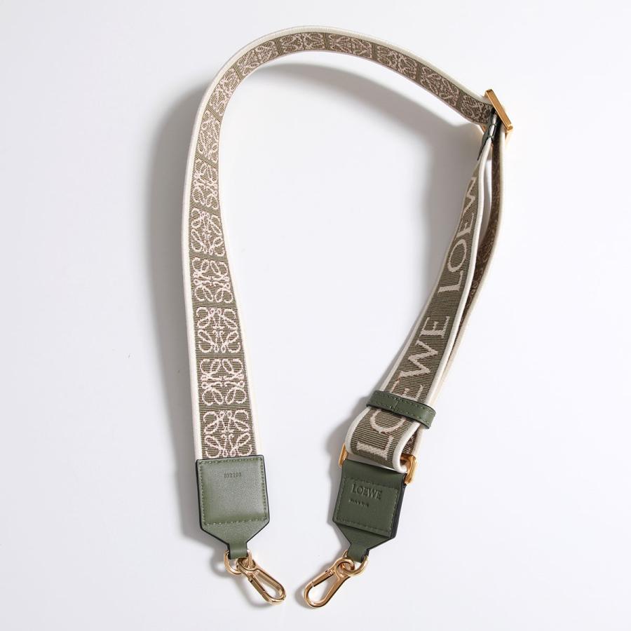 LOEWE ロエベ ショルダーベルト ANAGRAM STRAP アナグラム C073T87X17 レディース ジャカードロゴ バッグストラップ ベルト単品 4364/GREEN/AV｜s-musee｜07