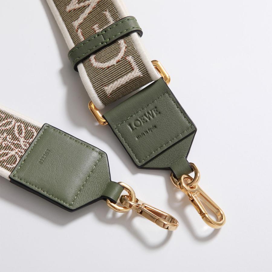 LOEWE ロエベ ショルダーベルト ANAGRAM STRAP アナグラム C073T87X17 レディース ジャカードロゴ バッグストラップ ベルト単品 4364/GREEN/AV｜s-musee｜08