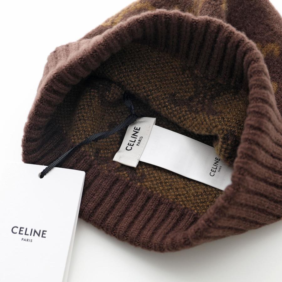 CELINE セリーヌ ニット帽 2AD3M098W.19BR レディース Triomphe CELINE セリーヌ ニット帽 2AD3M098W.19BR レディース Triomphe