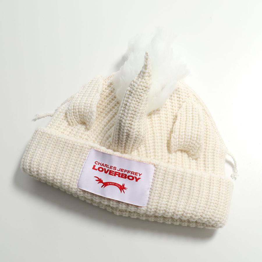 帽子 CHARLES JEFFREY LOVERBOY Chunky Unicorn Charles Jeffrey LOVERBOY Black Chunky Unicorn Beanie Charles