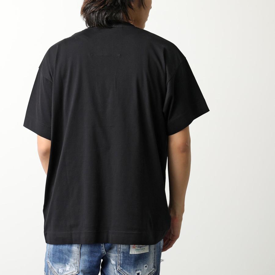 GIVENCHY（ジバンシィ）のオーバーサイズ黒ロゴTシャツ GIVENCHY (ジバンシィ) ロゴ刺繍クルーネック 半袖 オーバーサイズ T