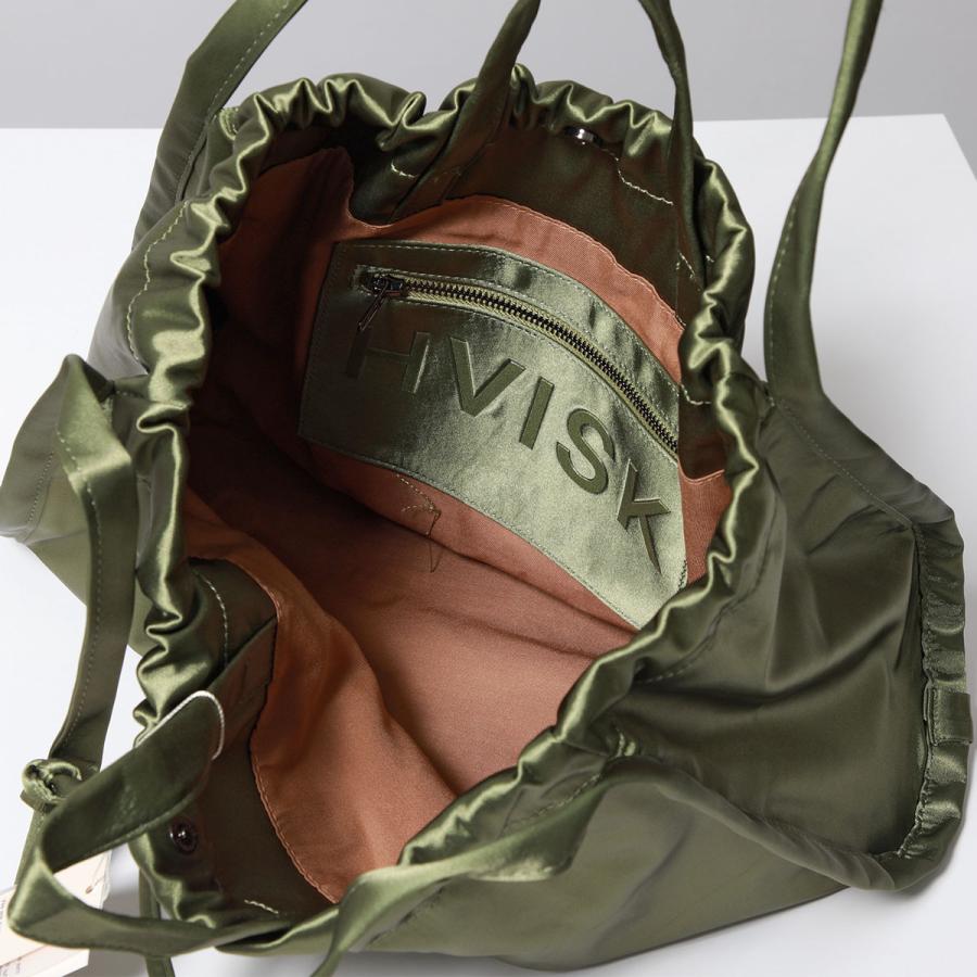 HVISK ヴィスク トートバッグ SAGE MEDIUM SHINY MATTE TWILL レディース ポリエステル サテン ハンドバッグ 鞄 カラー2色｜s-musee｜07
