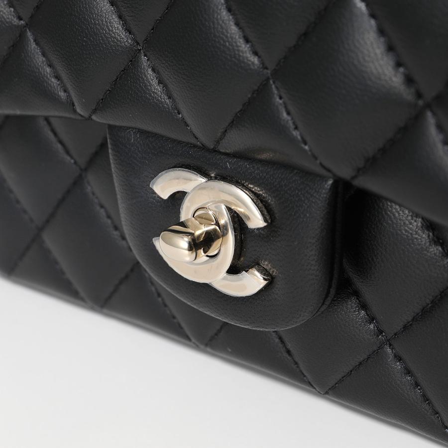 未使用 シャネル CHANEL AS2431 ランダム品番 レディース ショルダーバッグ マトラッセ ライトグリーン ラムスキン シャネル チェーンショルダーバッグ マトラッセ ココマーク トップ