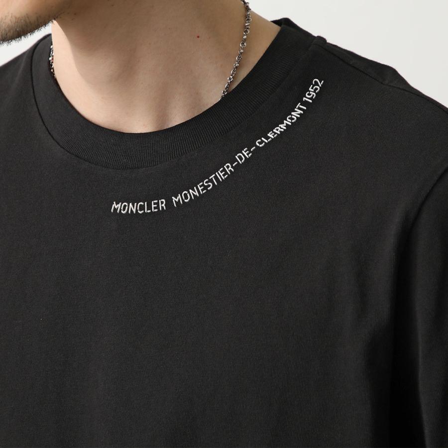 MONCLER モンクレール 半袖 Tシャツ 8C00044 8390T メンズ クルーネック ロゴ コットン カラー2色｜s-musee｜06