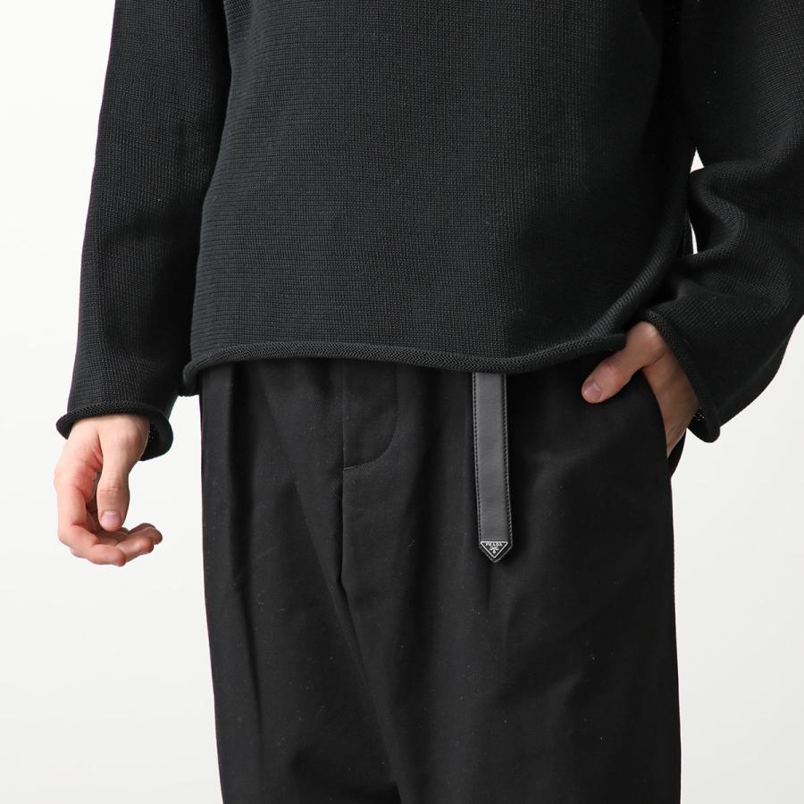 PRADA（プラダ） ベルト 1CC543 8NQ メンズ レザー トライアングルロゴ