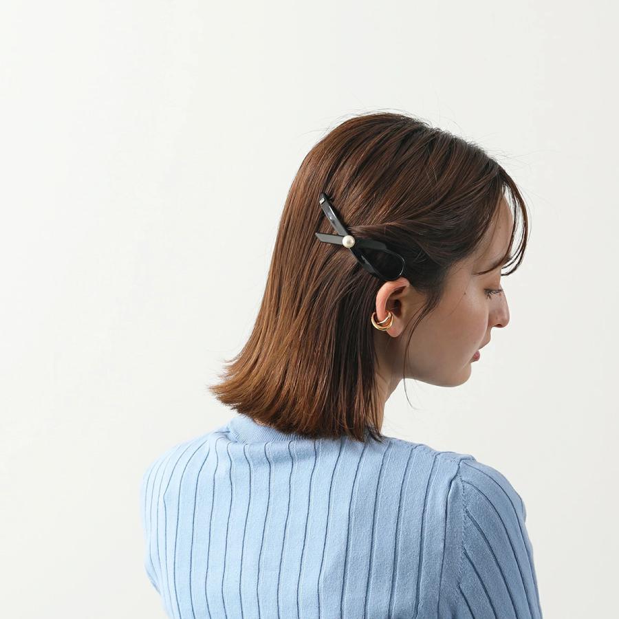 ALEXANDRE DE PARIS アレクサンドル ドゥ パリ バレッタ AA7-17641-05 レディース リボン パール ヘアアクセサリーの画像