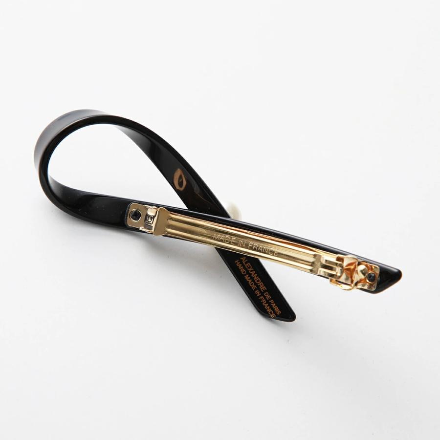 ALEXANDRE DE PARIS アレクサンドル ドゥ パリ バレッタ AA7-17641-05 レディース リボン パール ヘアアクセサリーの画像