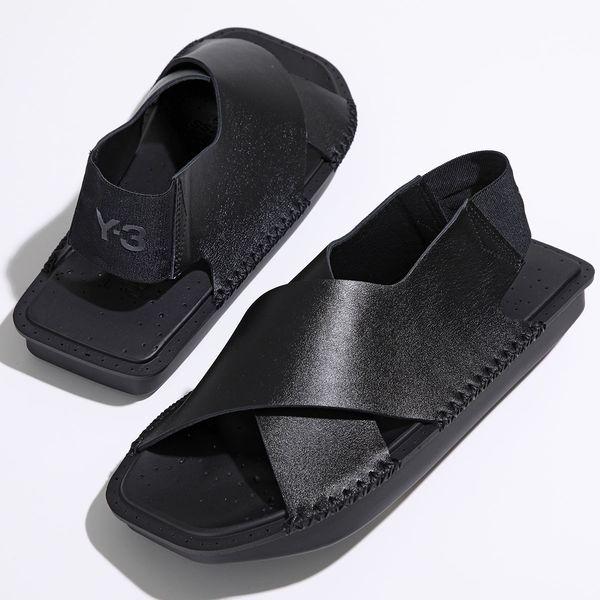 Y-3 ワイスリー サンダル IG4052 メンズ レザー フラットサンダル ロゴ