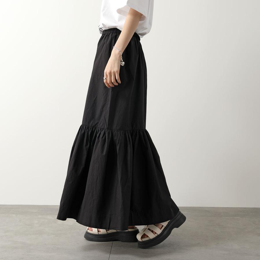 GANNI ガニー ロングスカート Cotton Poplin Maxi Flounce Skirt GANNI ガニー ロングスカート Cotton Poplin Maxi Flounce Skirt