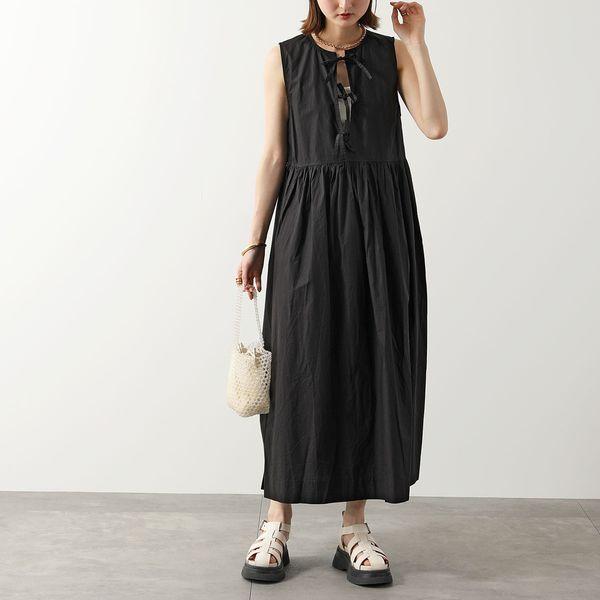 GANNI（ガニー） ワンピース Cotton Poplin Midi Dress F8453 6479