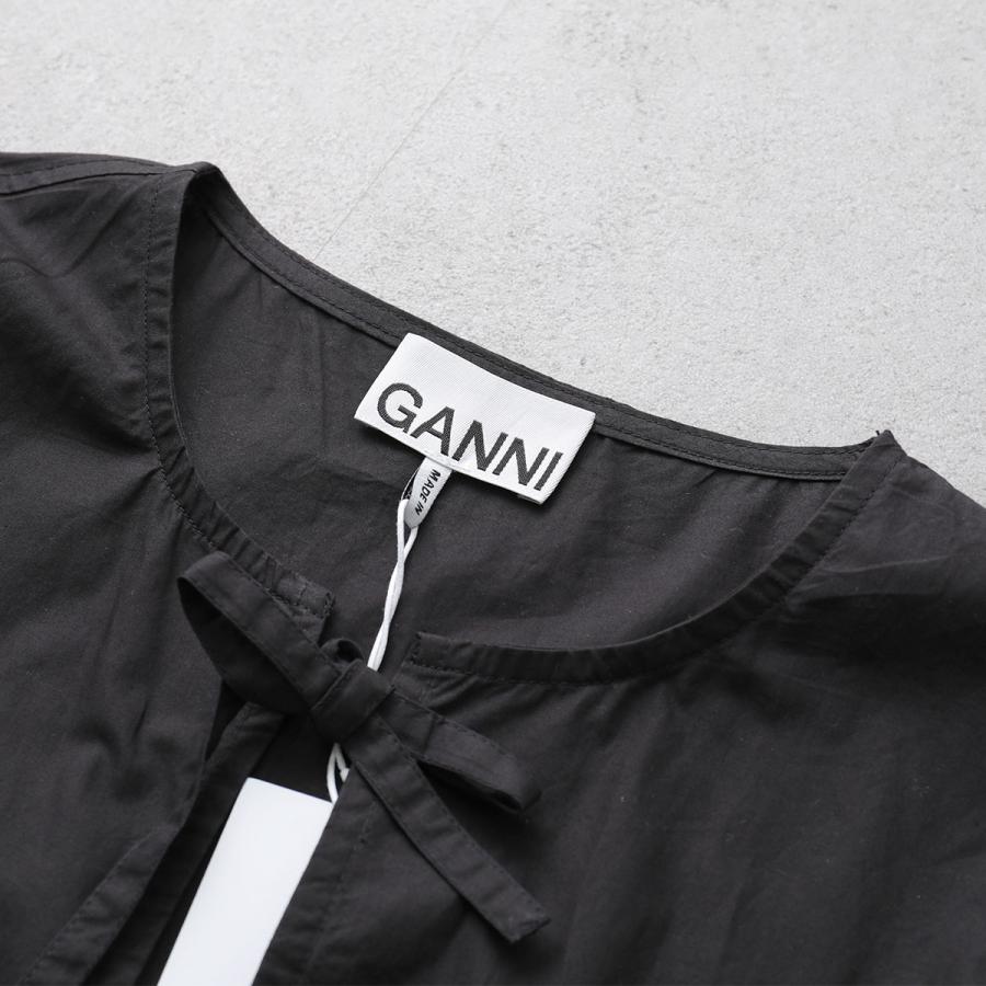 GANNI（ガニー） ワンピース Cotton Poplin Midi Dress F8453 6479