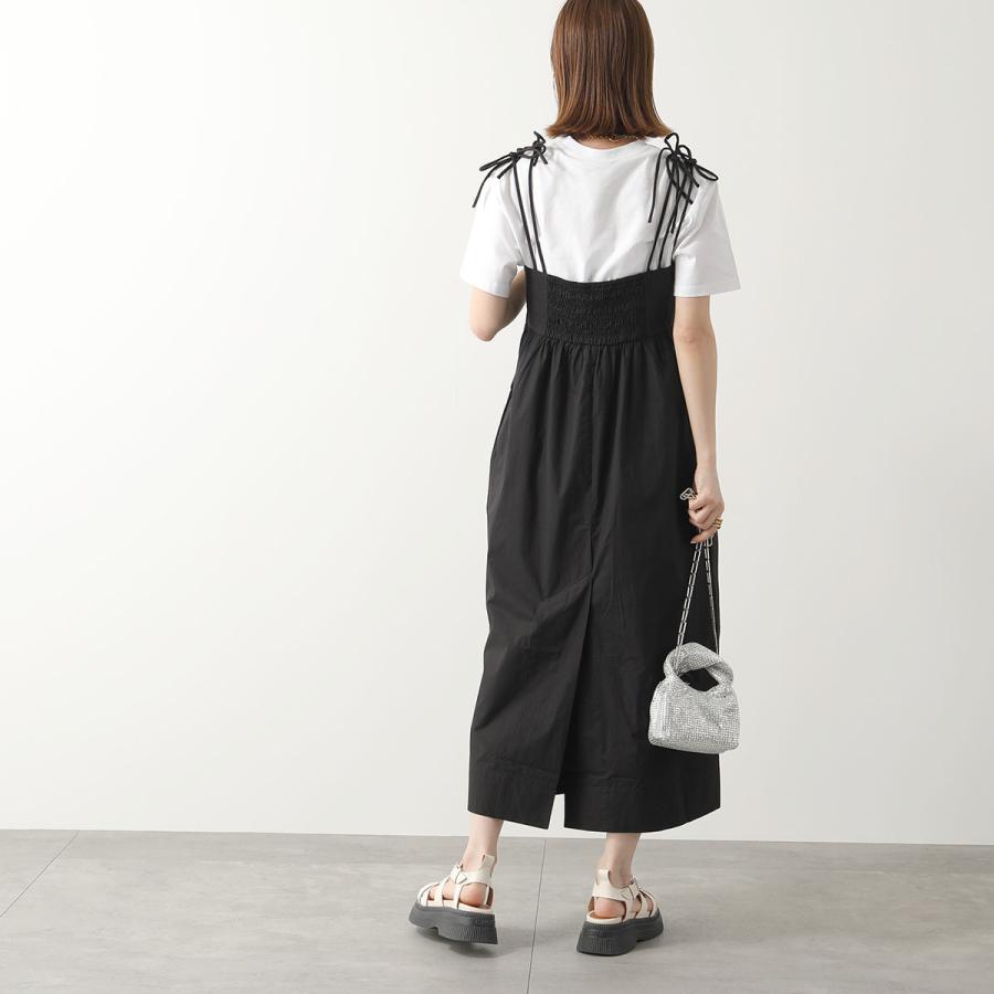 GANNI ガニー ワンピース Cotton Poplin String Midi Dress GANNI ガニー ワンピース Cotton Poplin String Midi Dress