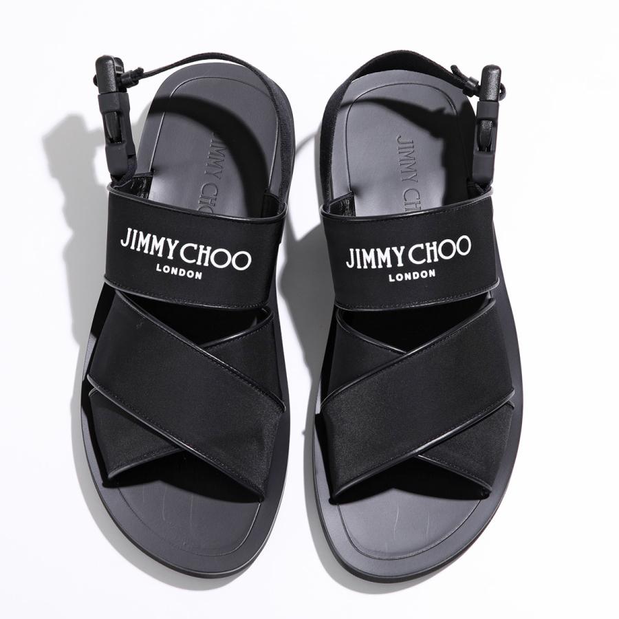 Jimmy Choo ジミーチュウ サンダル JUDE SANDAL M JCK メンズ バックストラップ ロゴ シューズ 靴 BLACK｜s-musee｜07