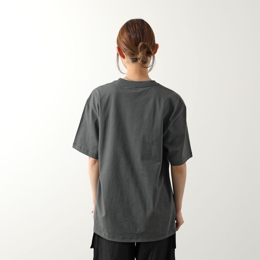 GANNI ガニー 半袖 Tシャツ Future Heavy Cocktail Cherry Drop Shoulder T-shirt T3878 T3879 3649 レディース ロゴ クルーネック カラー2色｜s-musee｜09