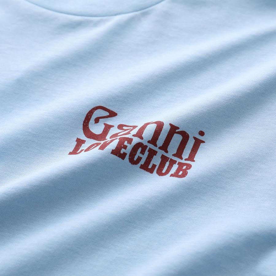 GANNI（ガニー） 半袖 Tシャツ Thin Jersey Loveclub Relaxed T-shirt