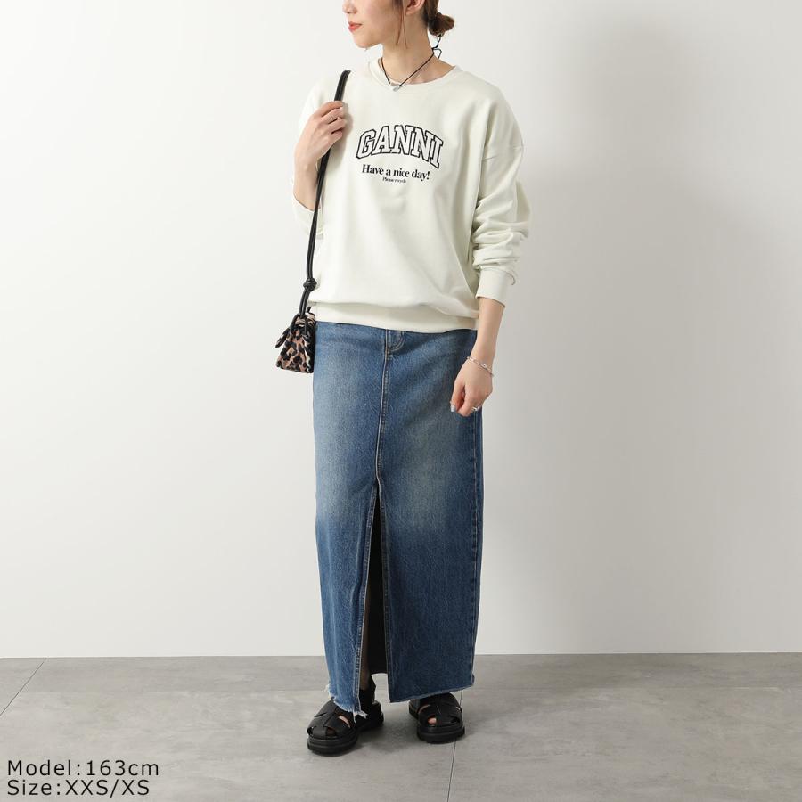 GANNI ガニー スウェットシャツ ISOLI OVERSIZED SWEATSHIRT GANNI ガニー スウェットシャツ ISOLI OVERSIZED SWEATSHIRT