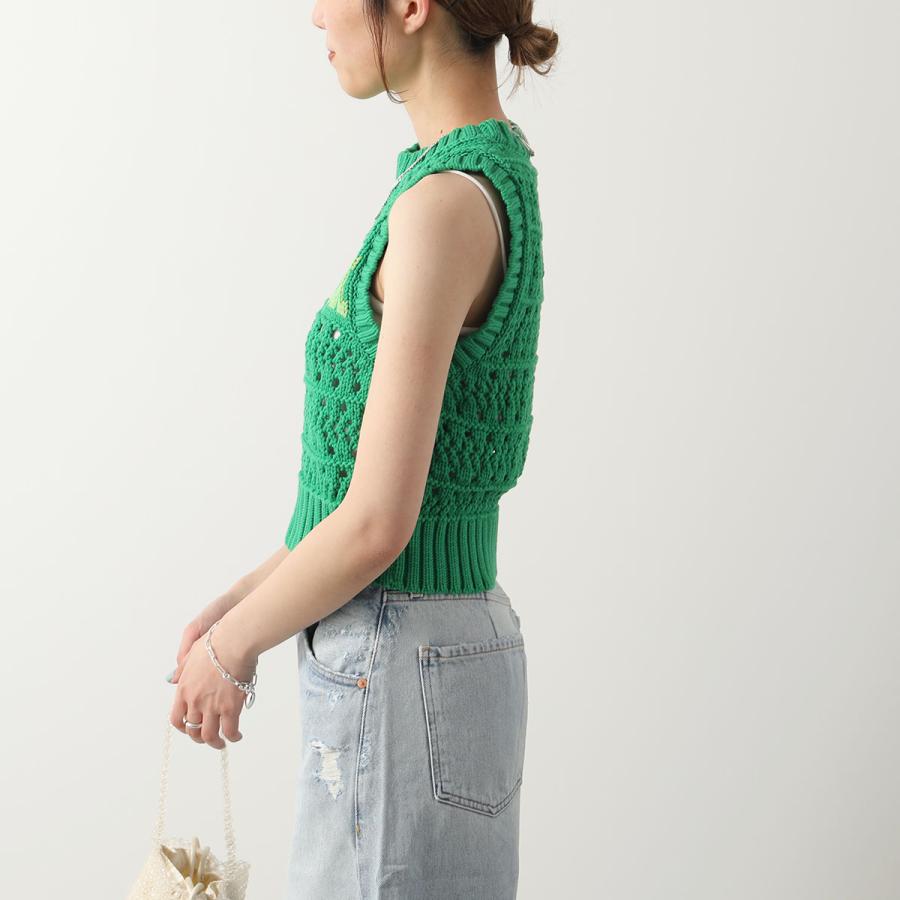 GANNI ガニー ニットベスト Cotton Rope Short Vest K2211 K2166 GANNI ガニー ニットベスト Cotton Rope Short Vest K2211 K2166