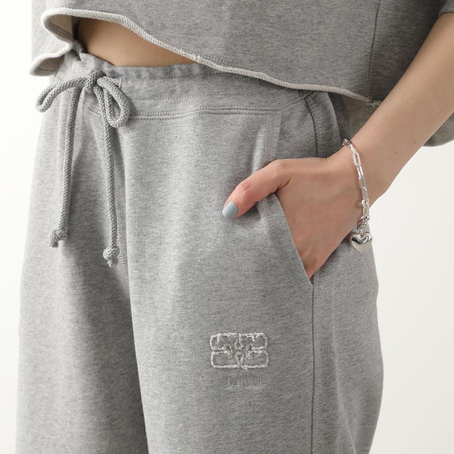 GANNI（ガニー） スウェットパンツ Light Isoli Wide Leg pants T3564
