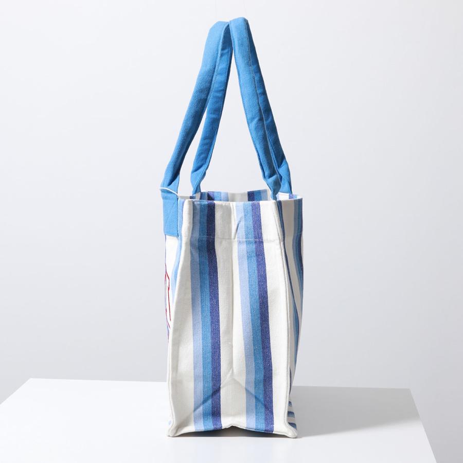 GANNI ガニー トートバッグ LARGE EASY SHOPPER STRIPES A5808 A5809 レディース コットン キャンバス ストライプ ロゴ刺繍 鞄 カラー2色｜s-musee｜09