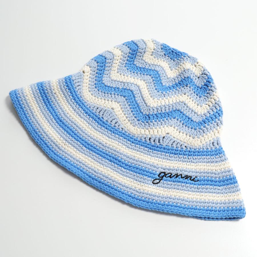 GANNI ガニー バケットハット COTTON CROCHET BUCKET HAT A5794 GANNI ガニー バケットハット COTTON CROCHET BUCKET HAT A5794