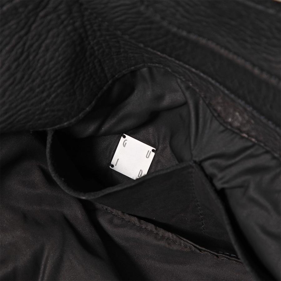 GUIDI グイディ トートバッグ SMALL SHOULDER BAG B100 メンズ ソフトホースレザー 鞄 BLKTの画像