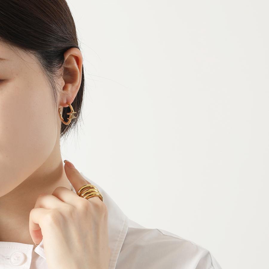 CELINE セリーヌ ピアス Asymmetric Hoops 460RD6BRA.35OR CELINE セリーヌ ピアス Asymmetric Hoops 460RD6BRA.35OR