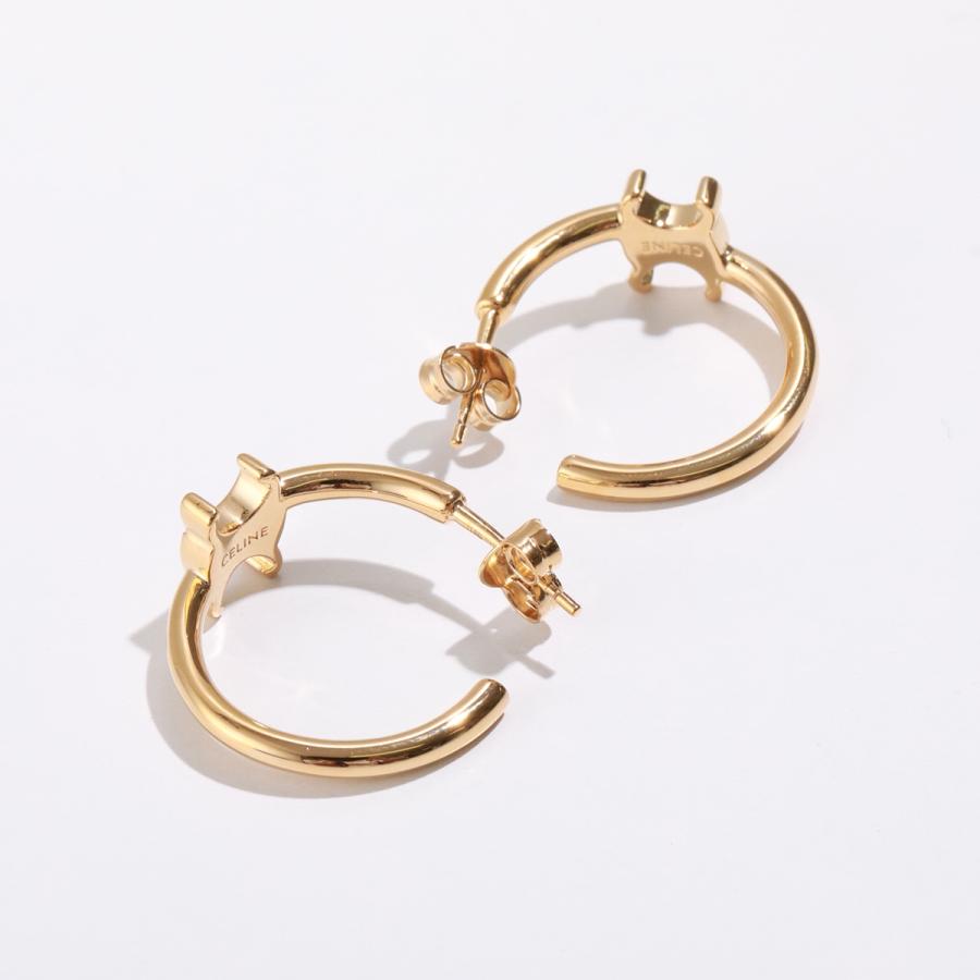 CELINE セリーヌ ピアス Asymmetric Hoops 460RD6BRA.35OR CELINE セリーヌ ピアス Asymmetric Hoops 460RD6BRA.35OR