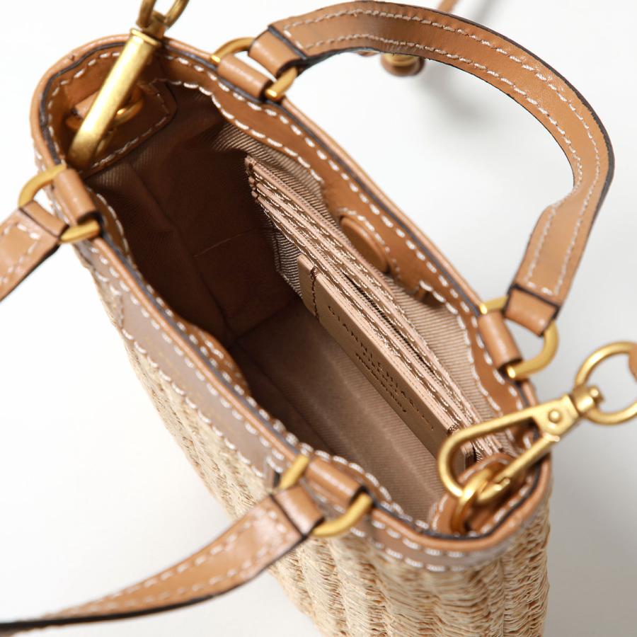 新品未使用　ジャンニキャリーニ ショルダーバッグ カゴバッグ 2way ラフィア GIANNI CHIARINI（ジャンニ キアリーニ） ショルダーバッグ CAMILLA