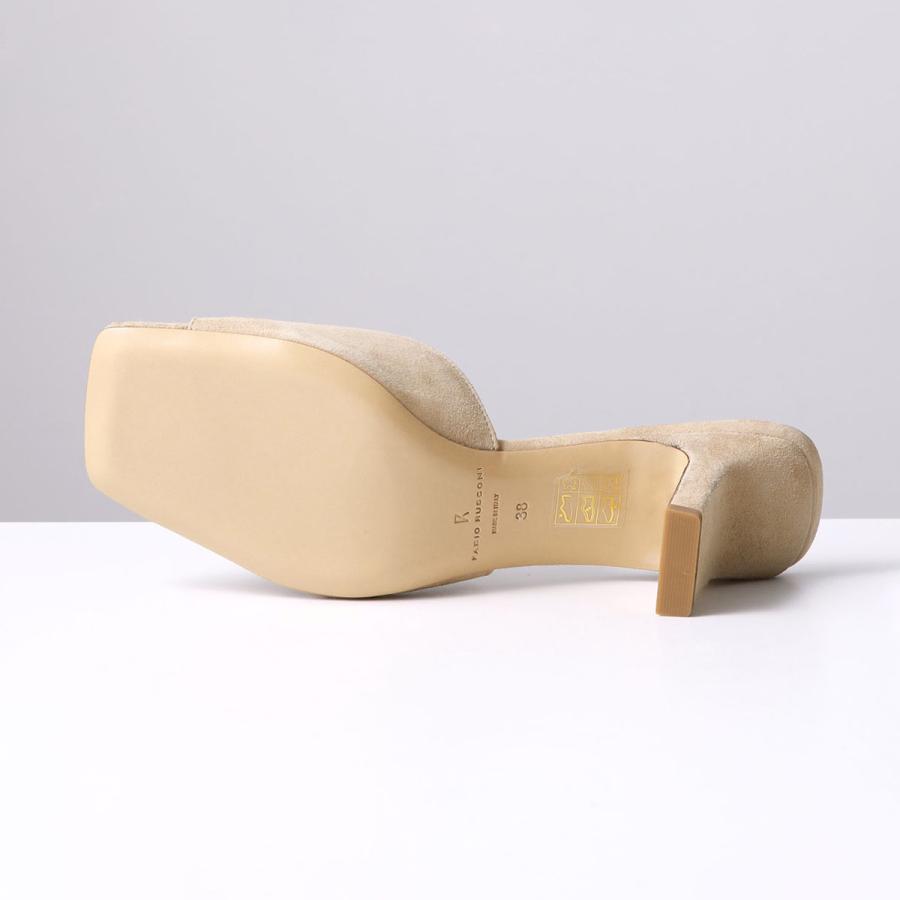 【美品】ファビオルスコーニ　クリア ミュールサンダル　ベージュ　24.5~25㎝ FABIO RUSCONI（ファビオルスコーニ） サンダル （ファビオ ルスコーニ