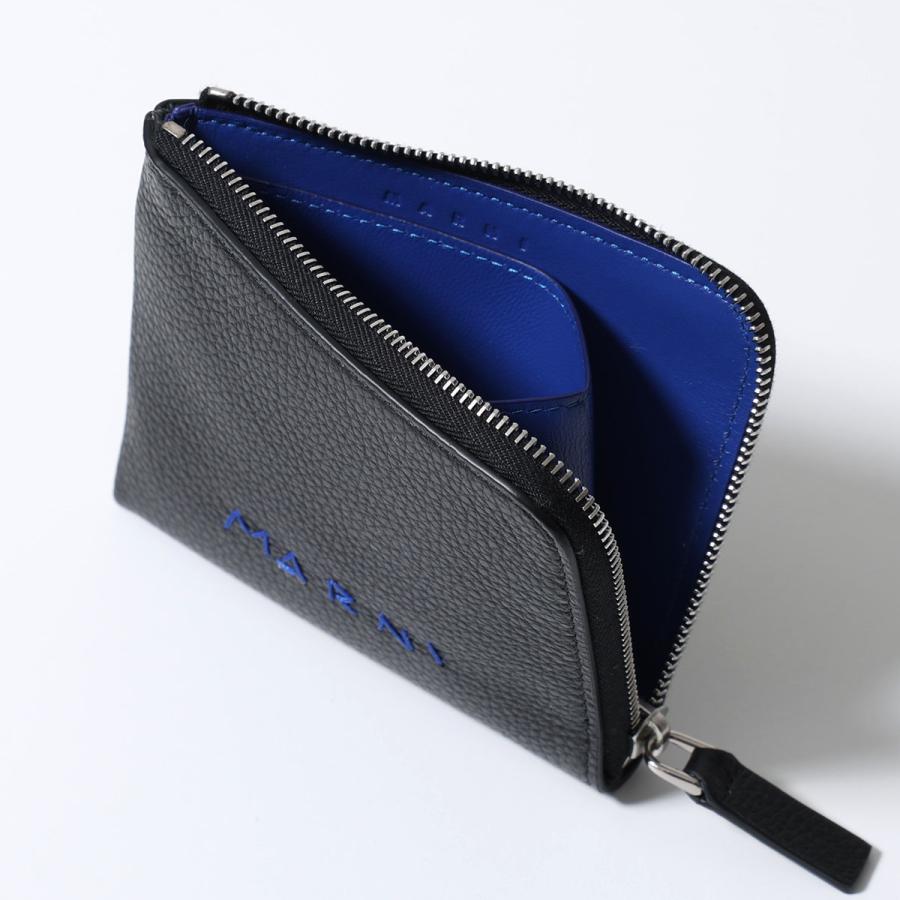 未使用品　箱付き　MARNI マルニ　小銭入れ　ケース　ロゴグラム　ブルー MARNI（マルニ） コインケース PFMI0095Q0 P6533 メンズ ミニ財布
