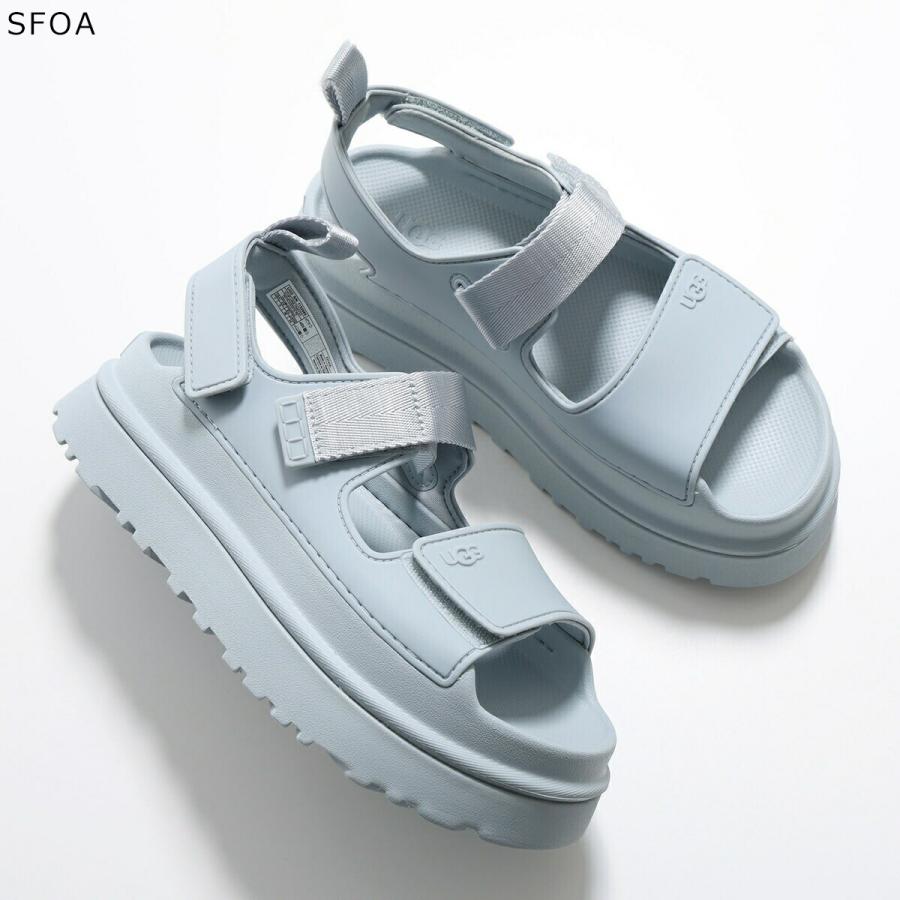 値下！未使用 箱あり UGG ゴールデングロウ 夏 ライトブルー 25cm/9 UGG（アグ） サンダル W GOLDENGLOW ゴールデングロー 1152685