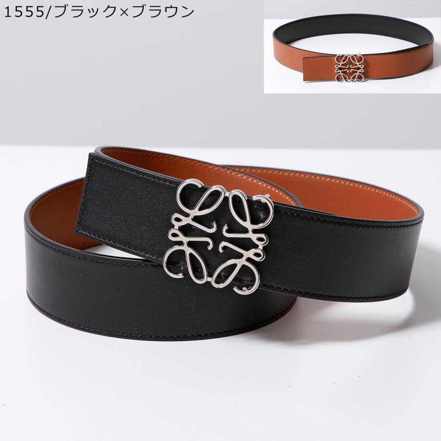 LOEWE ロエベ ベルト ANAGRAM BELT 515.01.010 E619238X12 レディース アナグラム リバーシブル レザー バックル カラー6色｜s-musee｜08