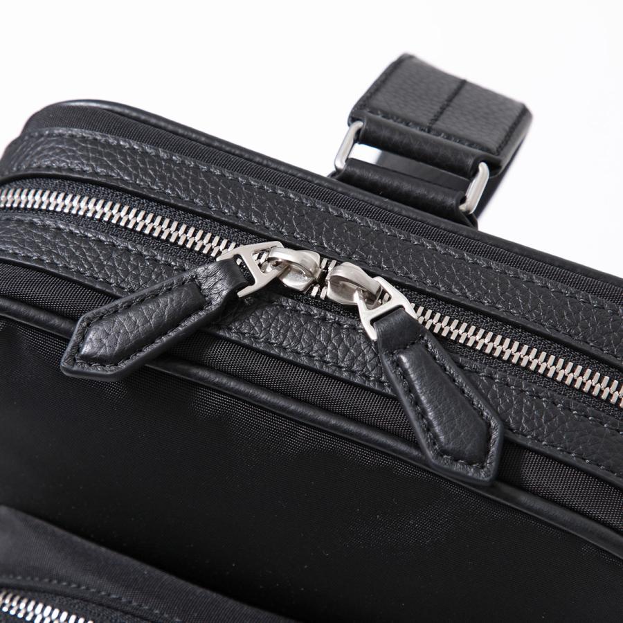 Bally レザー ワンショルダー ストライプ ボディーバッグ スリングバッグ Bally（バリー） スリングバッグ MALIKHO メンズ ベルトバッグ クロス