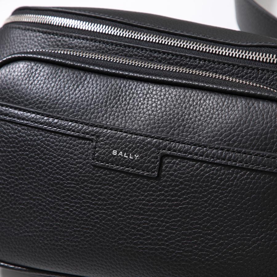 BALLY バリー ボディバッグ CODE BELT BAG MAS01W VT397 メンズ ベルトバッグ クロスボディ レザー ストライプ ロゴ 鞄 U901P/BLACK+PALLADIO｜s-musee｜09