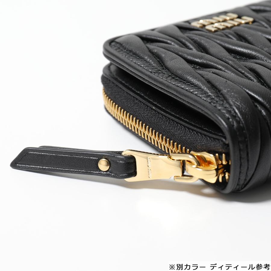 ✨上美品✨☘️ミュウミュウ☘️✨ラウンドファスナー✨二つ折り財布✨マテラッセ✨ miu miu（ミュウミュウ） 財布 二つ折り財布 マテラッセ 小銭入れあり