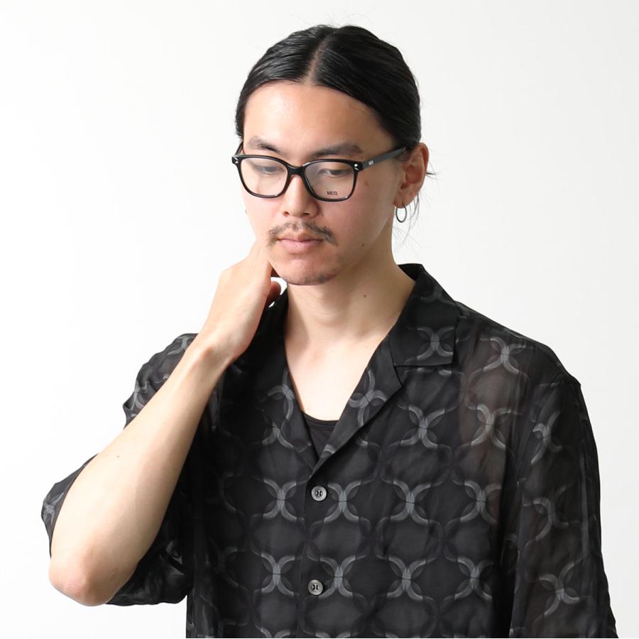 MCQ ALEXANDER MCQUEEN マックキュー アレキサンダー・マックイーン メガネ MQ0378O メンズ スクエア型 伊達メガネ アイウェア 001/BLACK-BLACK｜s-musee｜03