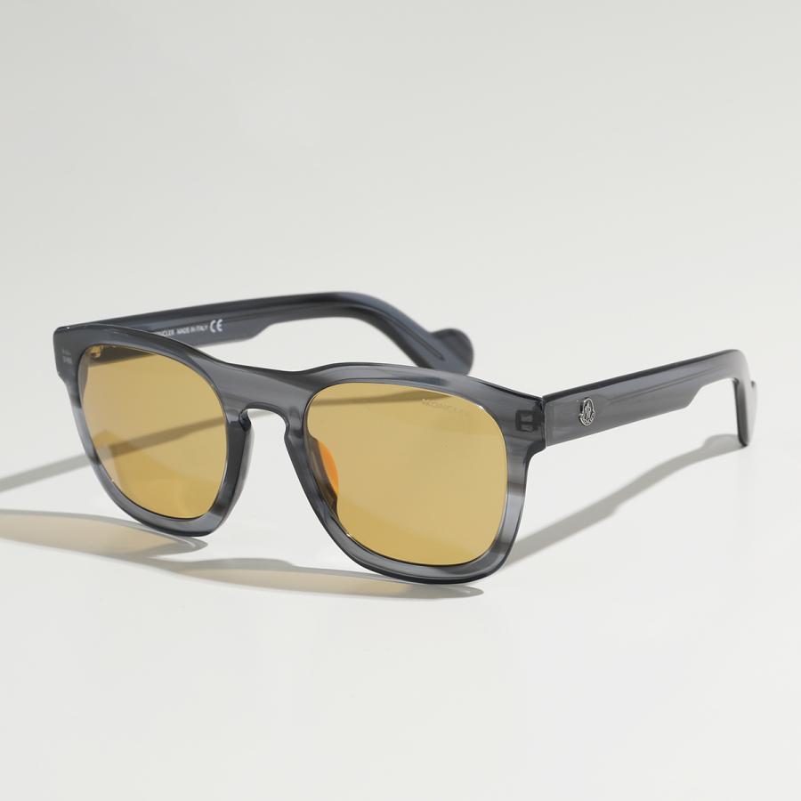 新品未使用　MONCLER ブラウン ラウンド型サングラス モンクレール べっ甲柄丸型サングラス ML0034-K-45C 50□26 145