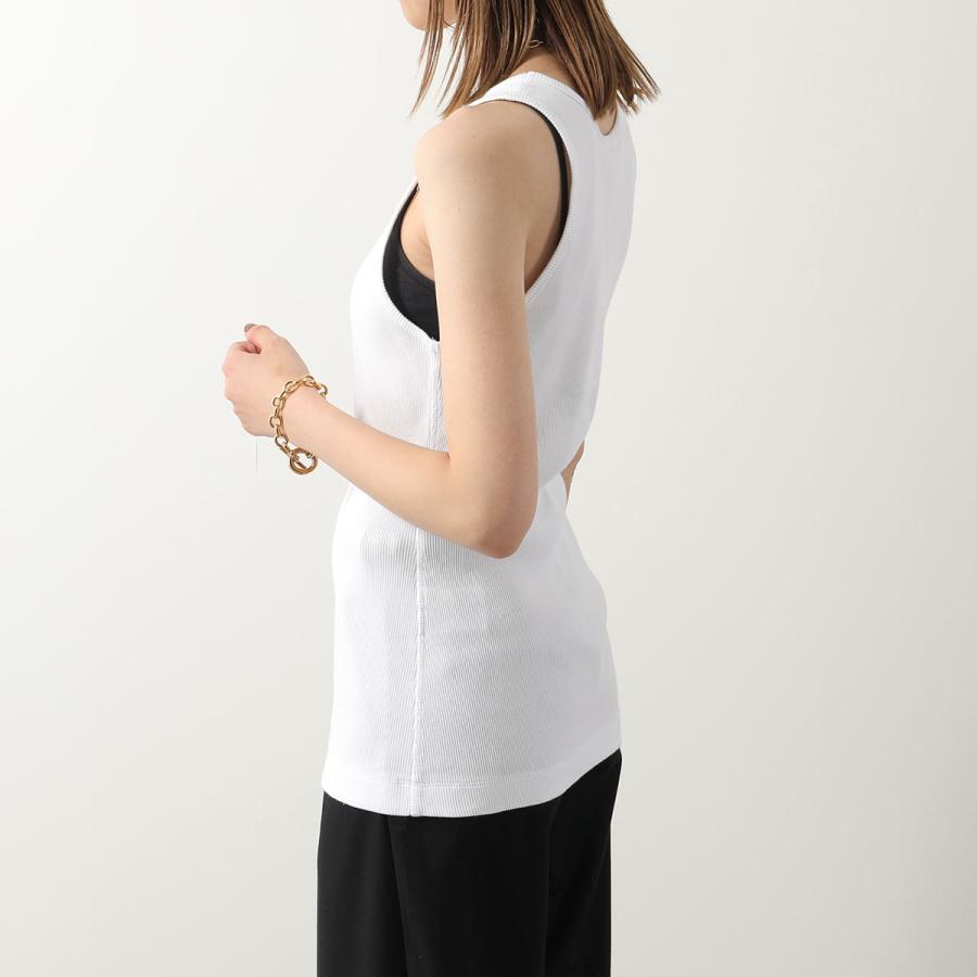 MAISON KITSUNE メゾンキツネ タンクトップ BABY FOX RIBBED TANK TOP MW00103KJ0125 レディース ノースリーブ ロゴ 刺繍 P100/WHITE MAISON KITSUNE メゾンキツネ タンクトップ BABY FOX RIBBED TANK TOP MW00103KJ0125 レディース ノースリーブ ロゴ 刺繍 P100/WHITE