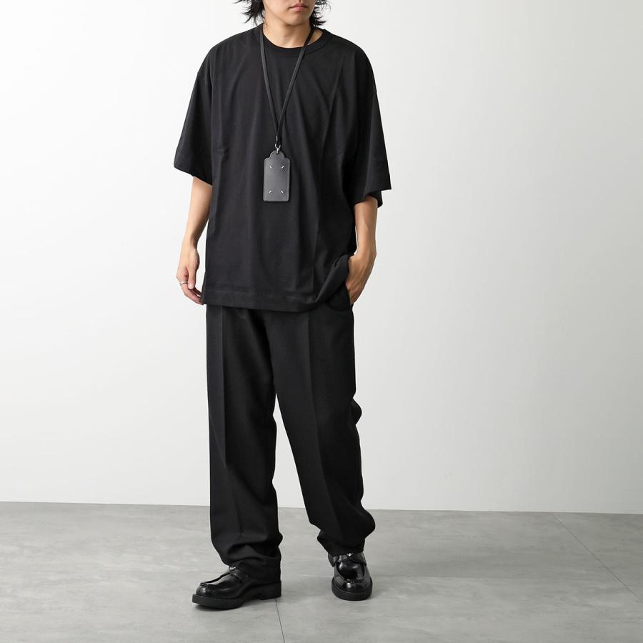 MAISON MARGIELA メゾンマルジェラ 11 パスケース SA1TZ0003 P5427 メンズ レザー 定期入れ キーリング ネックストラップ付 T8013｜s-musee｜03