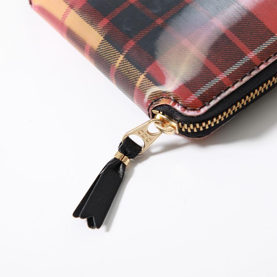 か ✨新品 コムデギャルソン 二つ折り財布 ウォレット タータンチェック COMME des GARCONS 二つ折り ZIPウォレット レンティキュラー タータン