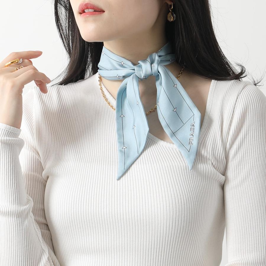 PRADA プラダ スカーフ 1FF008 2DTR レディース プリントツイル PRADA プラダ スカーフ 1FF008 2DTR レディース プリントツイル