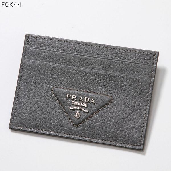 PRADA グレー レザー 名刺入れ PRADA（プラダ） カードケース 2MC149 2BBE メンズ レディース レザー
