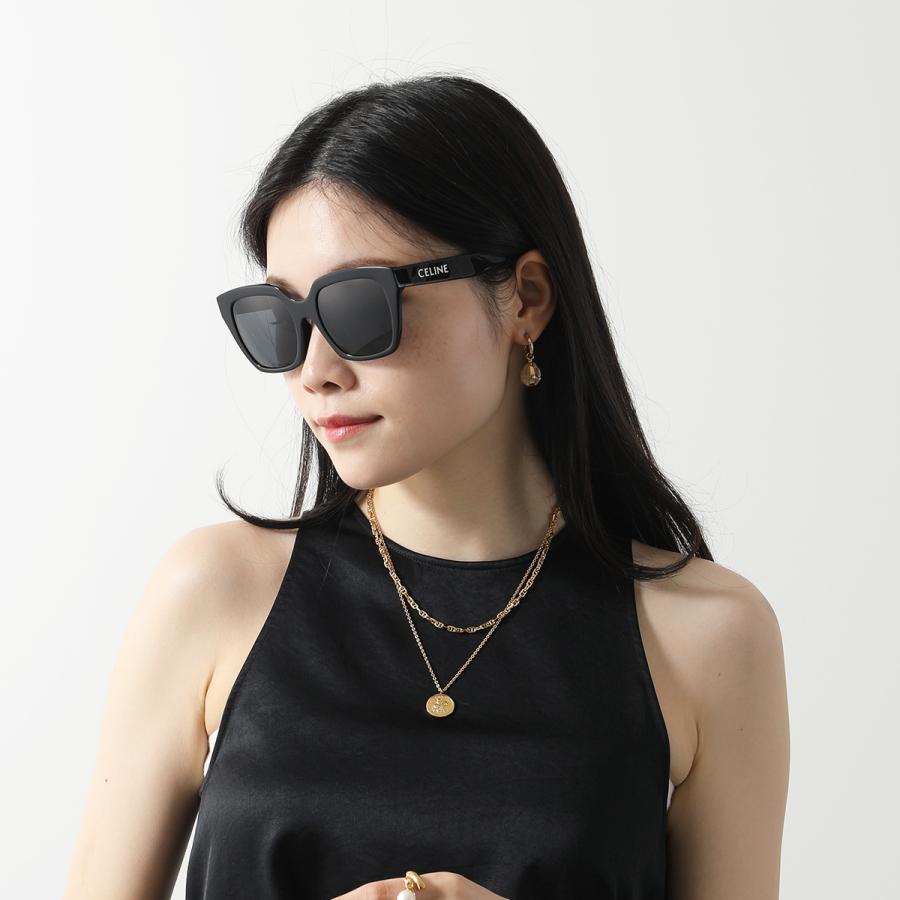 CELINE セリーヌ サングラス MONOCHROMES 03 モノクローム CL40198F 4S198CPLB メンズ ウェリントン型 メガネ 眼鏡 ロゴ セルフレーム アイウェア 01Aの画像