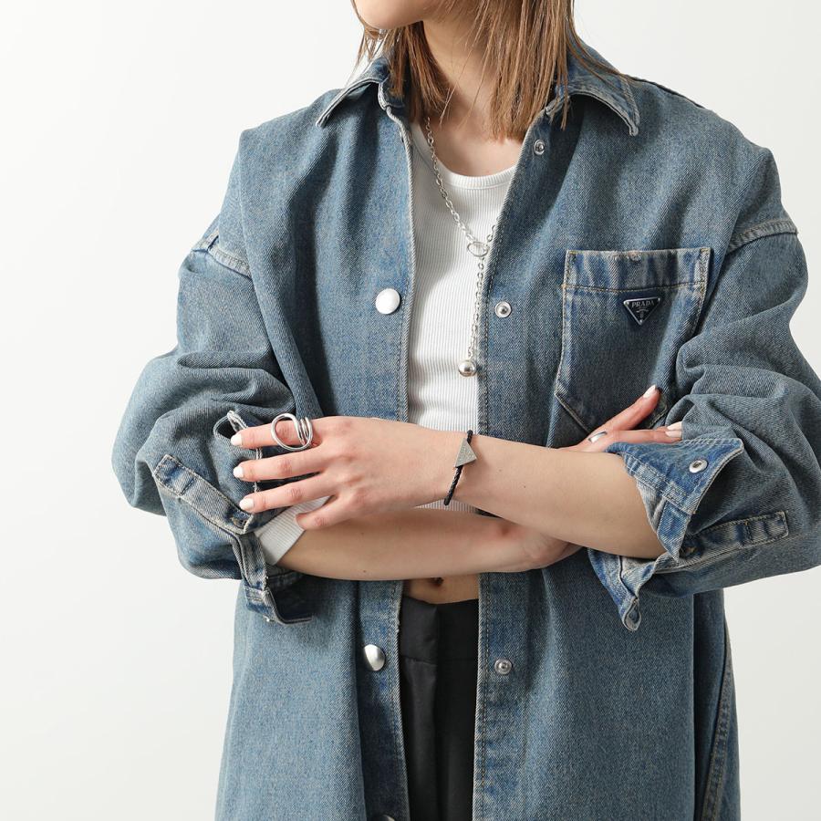 PRADA（プラダ） ブレスレット 1IB350 038 メンズ ナッパレザー メタル