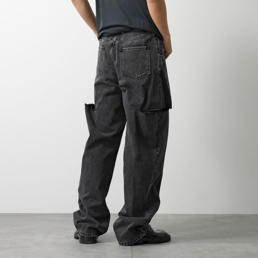 付属品完備　Maison Margielaマルジェラ カットアウトデニムパンツ Maison Margiela - カットアウトジーンズ Black | River