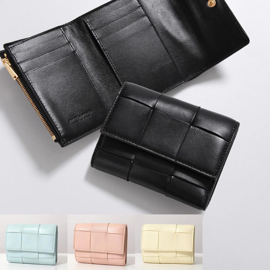 送料込み 未使用品 BOTTEGAVANETA コンパクト財布 カセット 361 BOTTEGA VENETA（ボッテガ・ヴェネタ） 三つ折り財布 CASSETTE