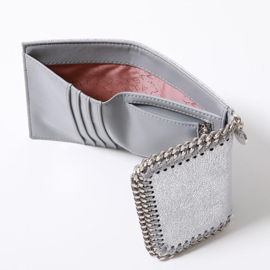 未使用　ステラマッカートニー MINI WALLET FALABELLグレー箱付 Stella McCartney（ステラ・マッカートニー） 二つ折り財布 Falabella