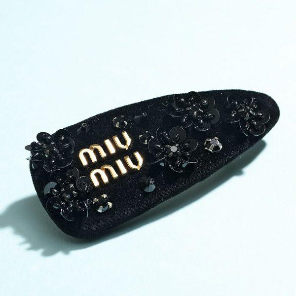 miu miu（ミュウミュウ） バレッタ 5IF092 2CPZ レディース メタルロゴ