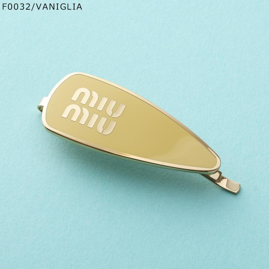 MIUMIU ロゴ ヘアピン 正規品 カードあり 未使用に近い miu miu（ミュウミュウ） ヘアピン 5IF147 2F6T レディース ロゴ ヘア