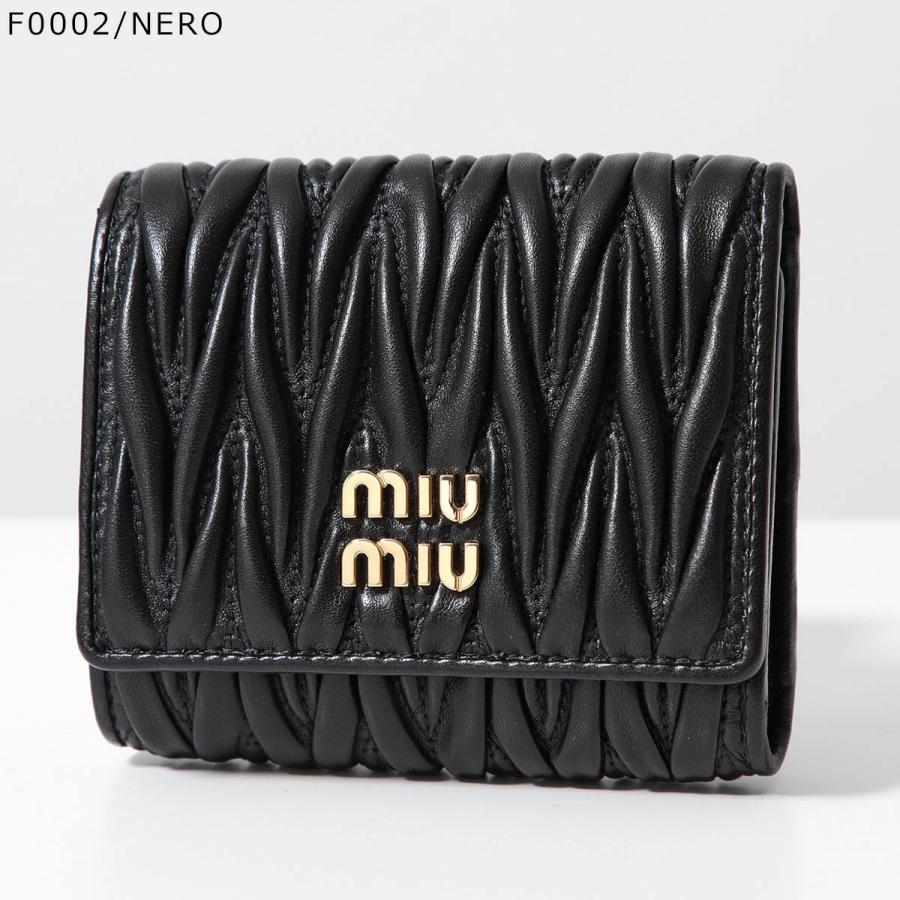 miu miu（ミュウミュウ） 三つ折り財布 MATELASSE マテラッセ 5MH033